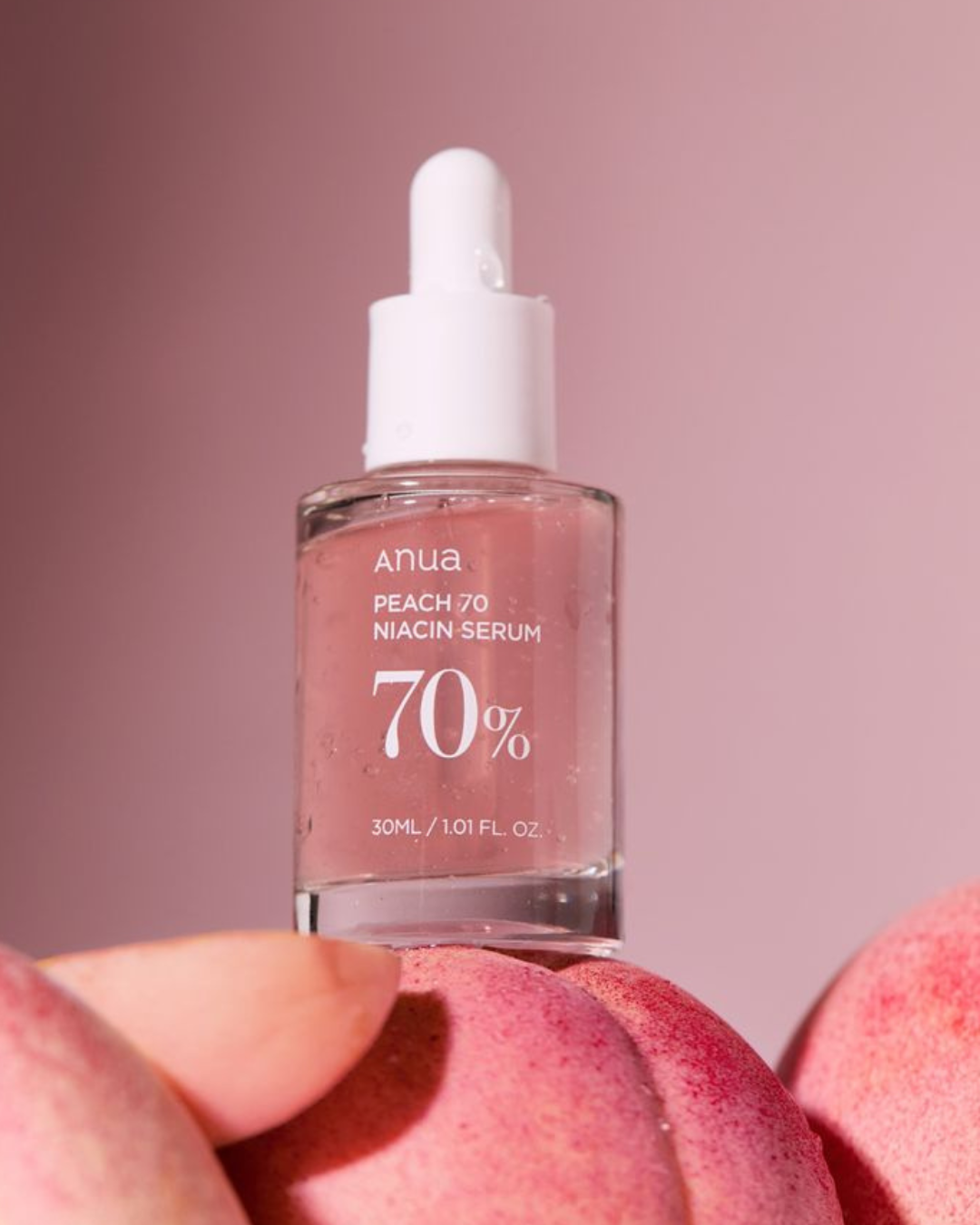 Anua Peach 70% Niacin Serum - Suero Facial Con Extracto de Durazno y Niacinamida