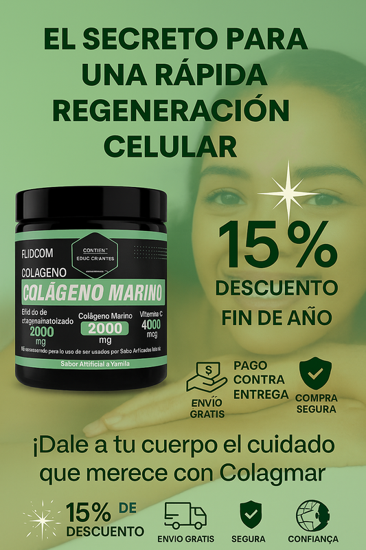 COLAGENO MARINO DE VITALCOM -Notarás cambios visibles en tu piel desde la primera semana